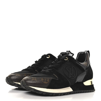 Louis Vuitton Suede Monogram Run Away Sneakers Black 4 of 7