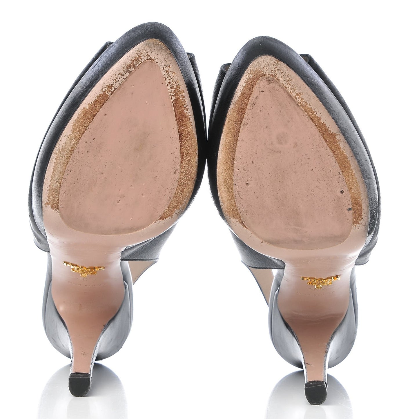 Nappa Peep Toe Slingback Pumps 40.5 Black