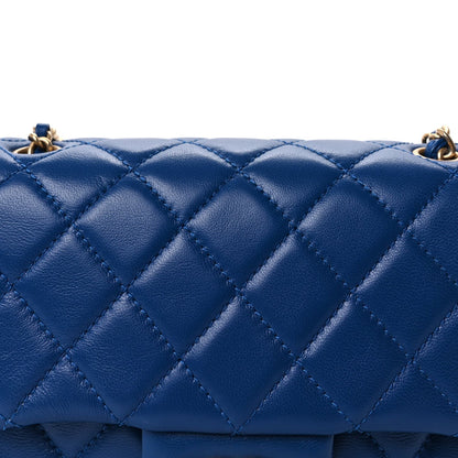 Chanel Lambskin Quilted Mini Pearl Crush Flap  Blue 8 of 10