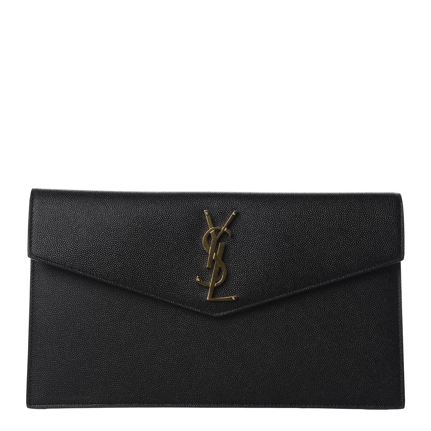 Saint Laurent Grain De Poudre Uptown Pouch Black 1 of 7