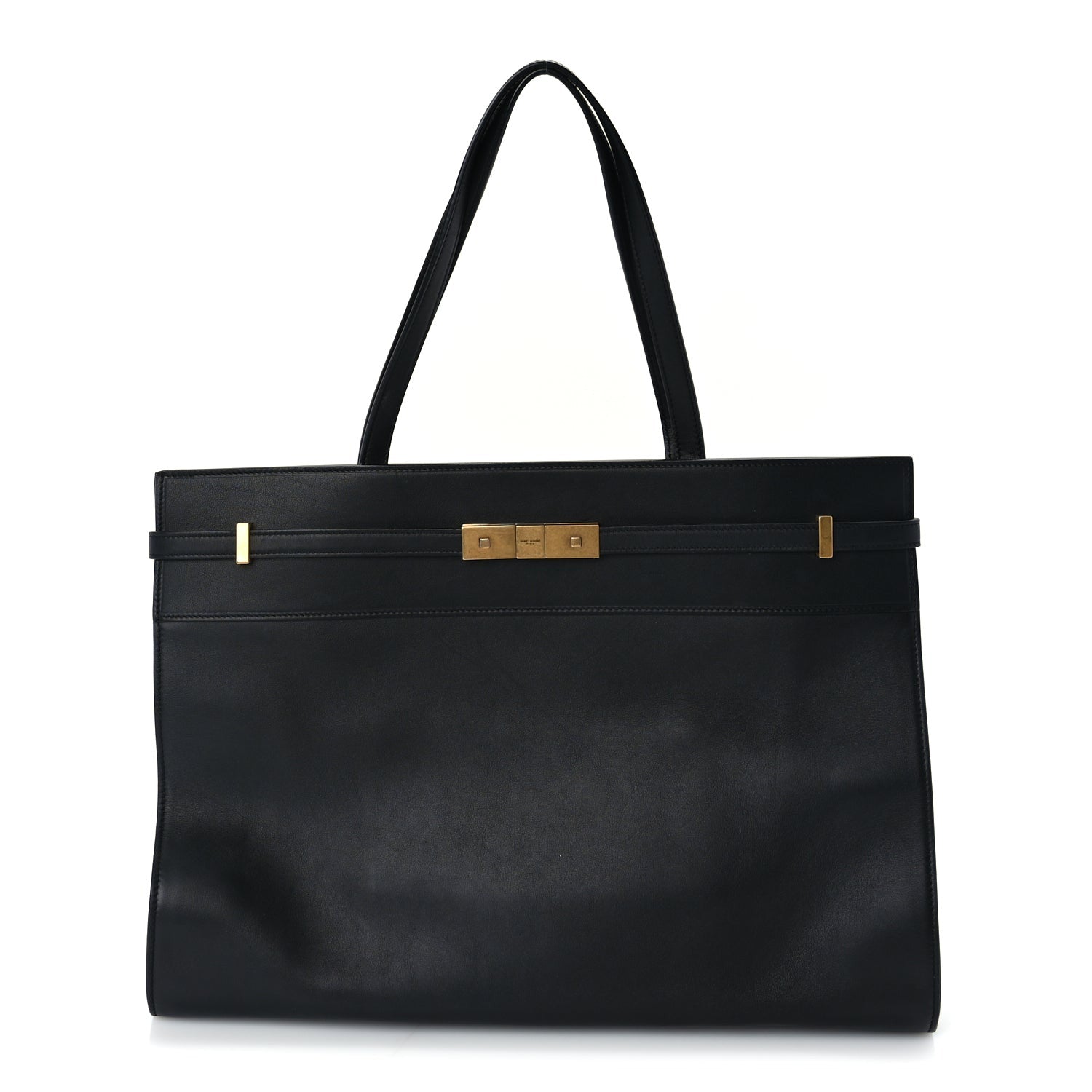 Saint Laurent Calfskin Medium Manhattan Shopper Tote  Black 1 of 8