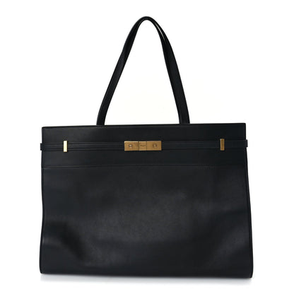 Saint Laurent Calfskin Medium Manhattan Shopper Tote  Black 1 of 8