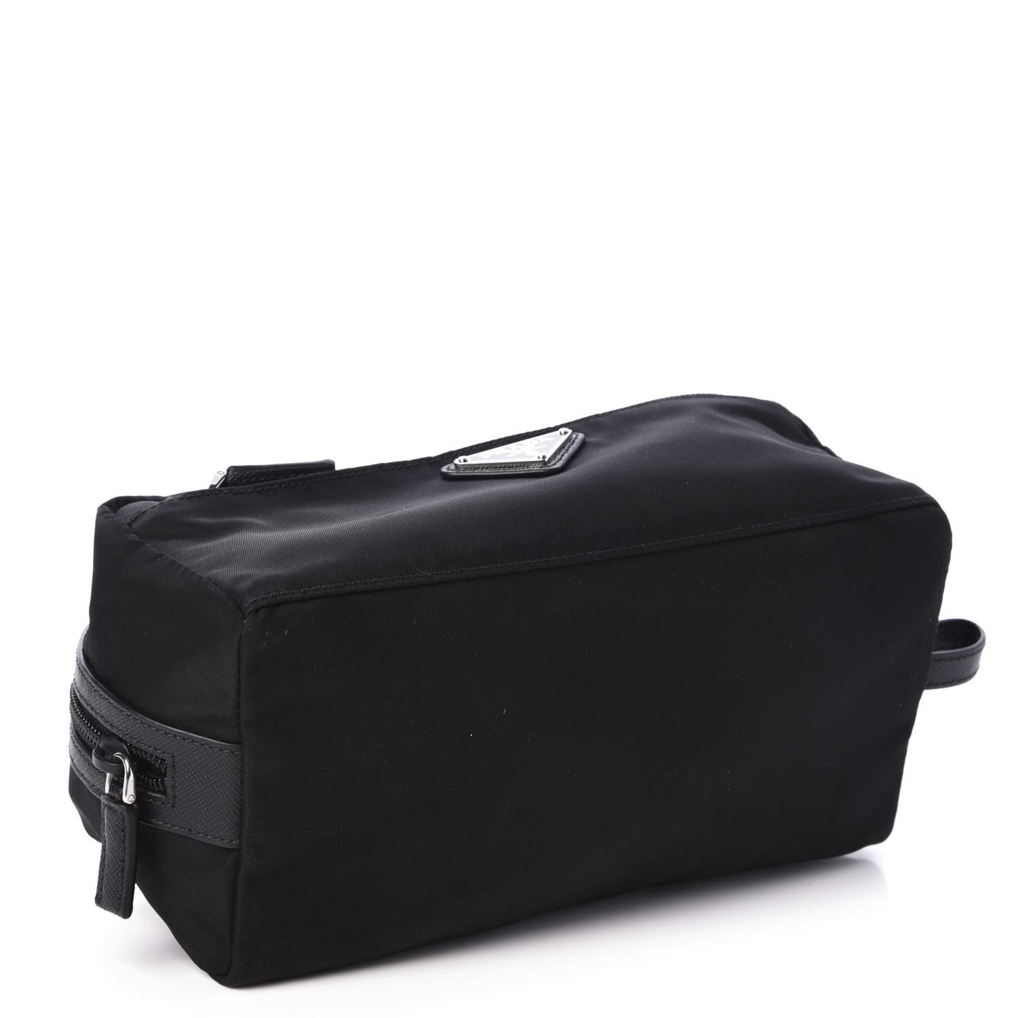 Nylon Saffiano Toiletry Case Black