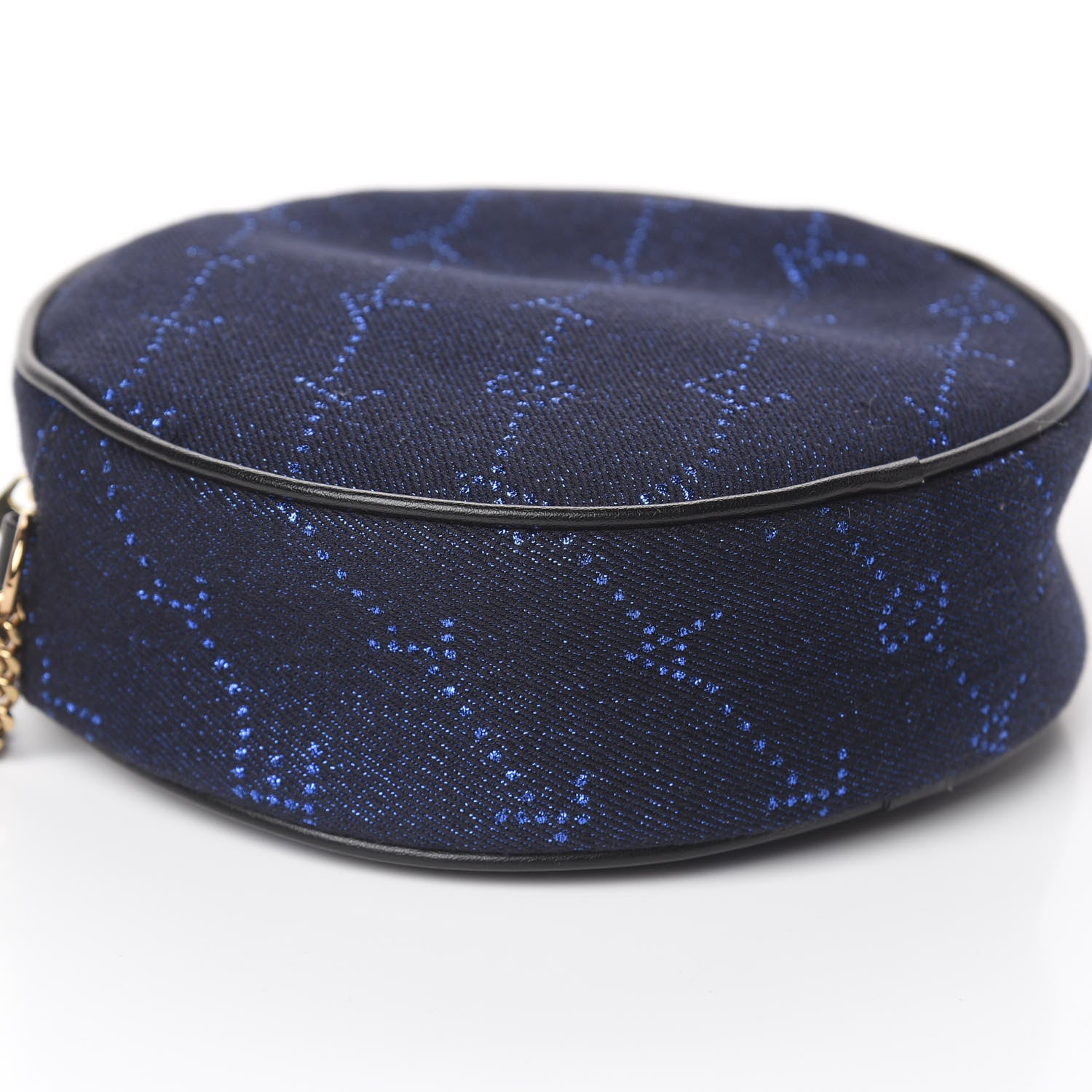 Stella McCartney Canvas Monogram Mini Round Crossbody Bag Bluette 7 of 8