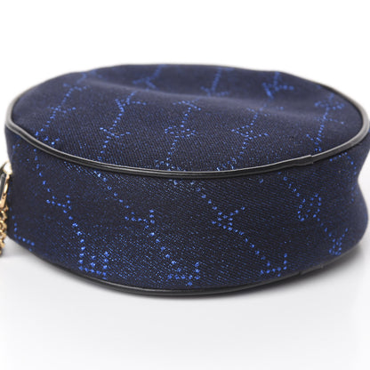 Stella McCartney Canvas Monogram Mini Round Crossbody Bag Bluette 7 of 8