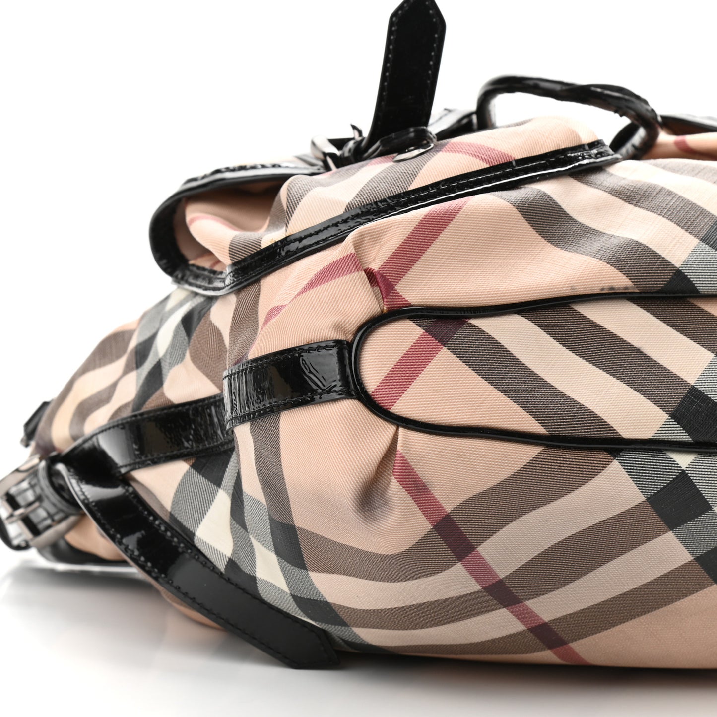 Patent Supernova Check Drawstring Hobo