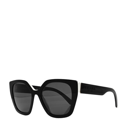 Prada Cat Eye Sunglasses SPR 24X Black White 1 of 7