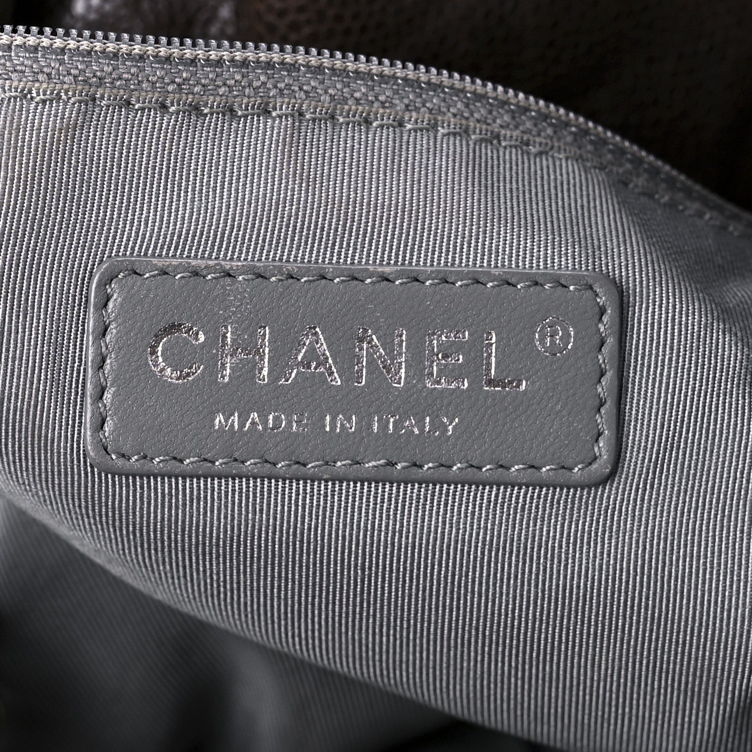 Chanel Distressed Glazed Caviar Quilted Large Elastic Tote Brown 5 of 8
