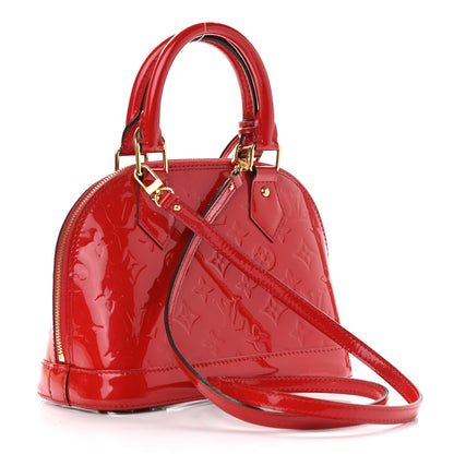 Louis Vuitton Vernis Alma BB Cherry 3 of 10