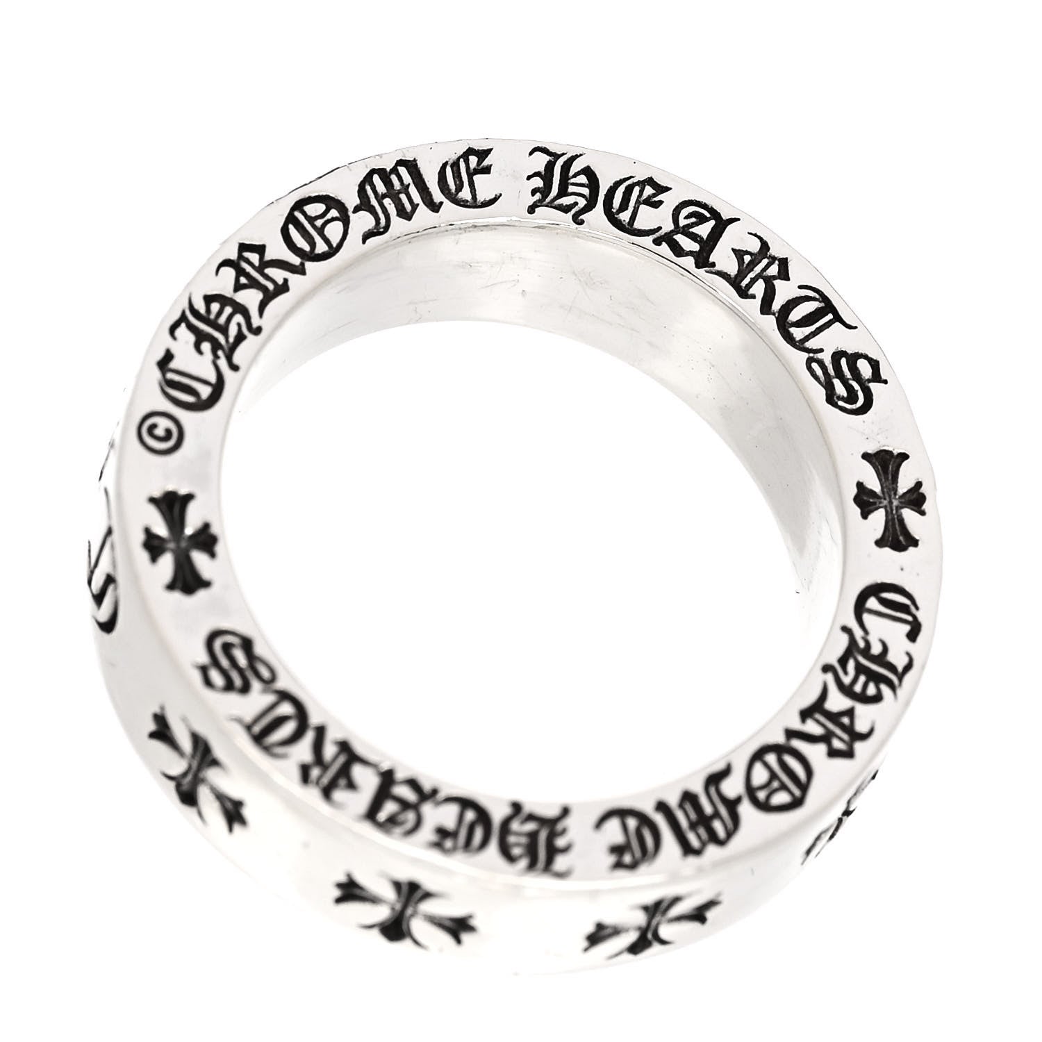 Chrome Hearts Sterling Silver Forever Spacer Ring 52 6 5 of 5