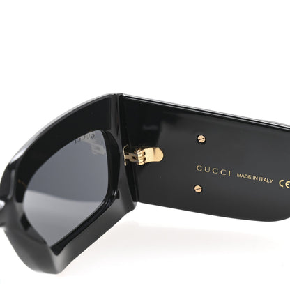 Gucci Oversized Rectangular Acetate Frame GG Marmont Logo Sunglasses GG0811S Black 5 of 7