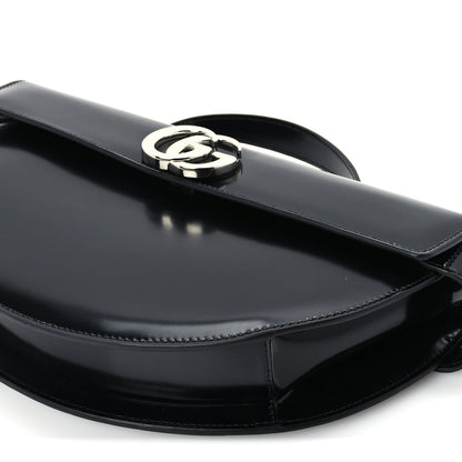 Gucci Matelasse GG Marmont Half Moon Top Handle Bag Black 9 of 10