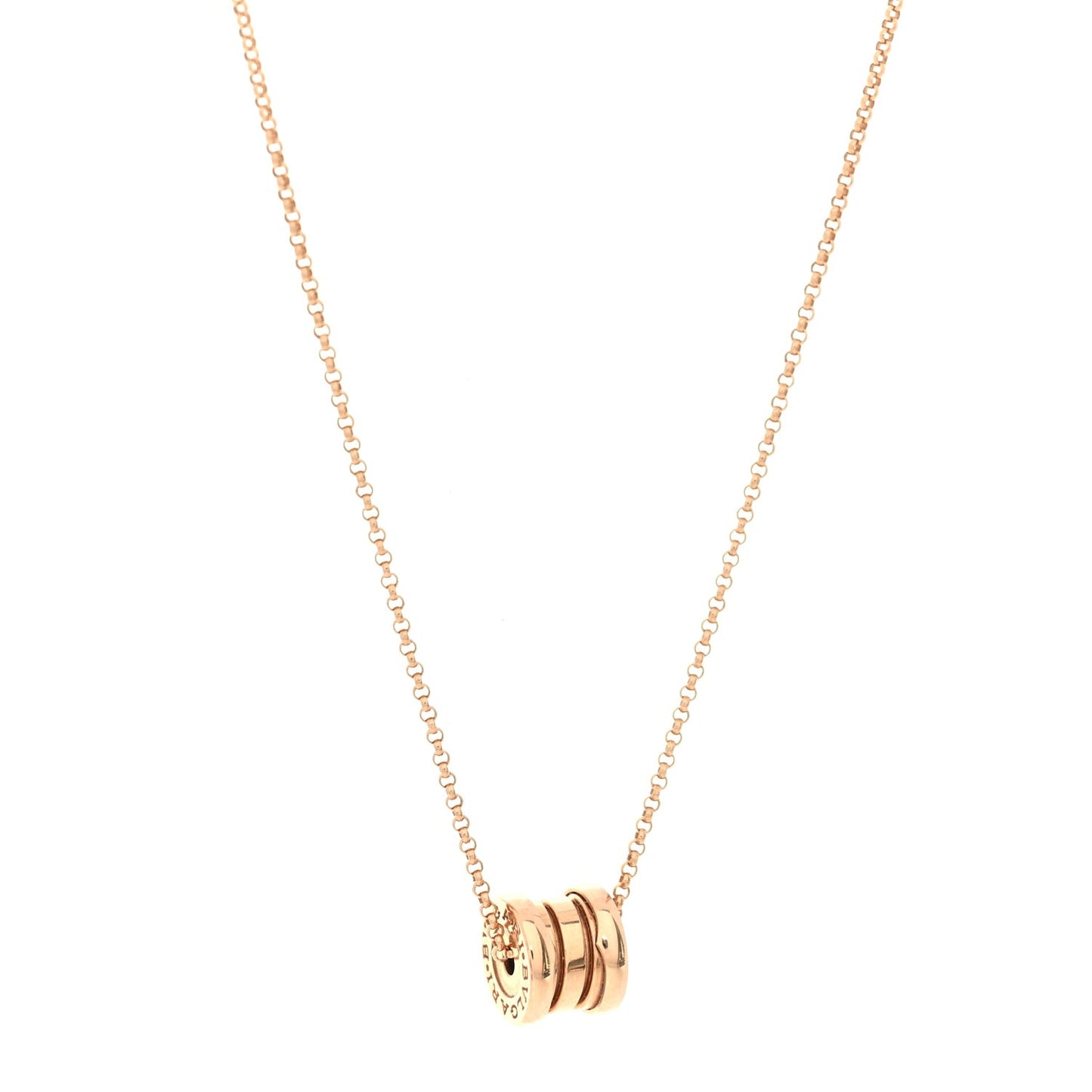 18K Rose Gold B.Zero1 Pendant Necklace