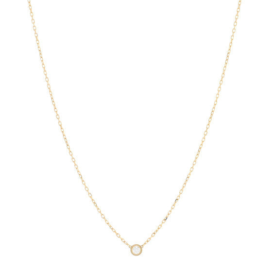 Cartier 18K Yellow Gold Diamond SM D'Amour Pendant Necklace 1 of 1
