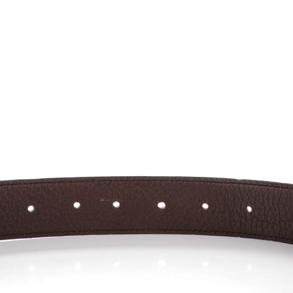 Hermes Box Togo 32mm H Belt 90 Black Chocolate 4 of 10