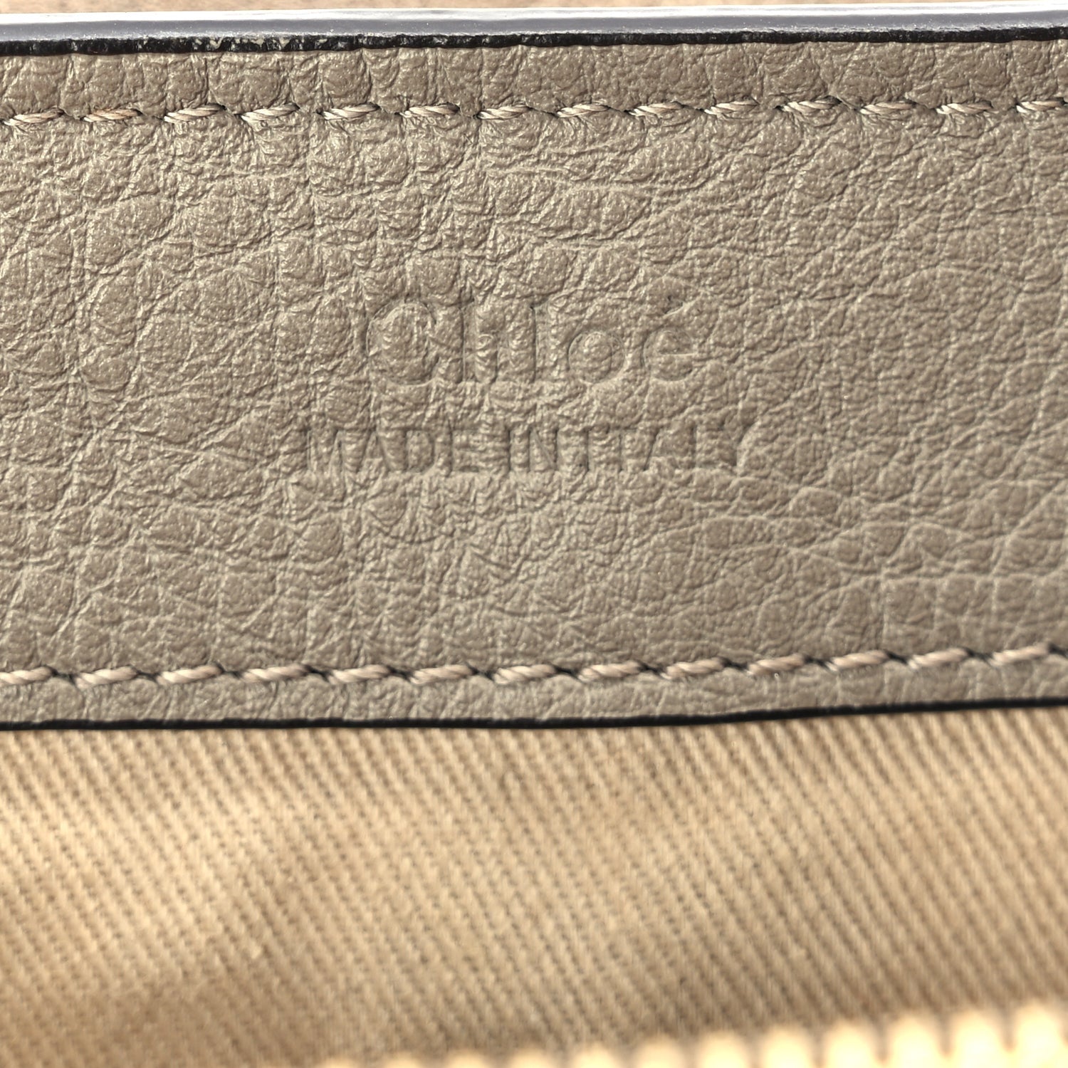 Chloe Calfskin Medium Faye Day Shoulder Bag Motty Grey 5 of 8