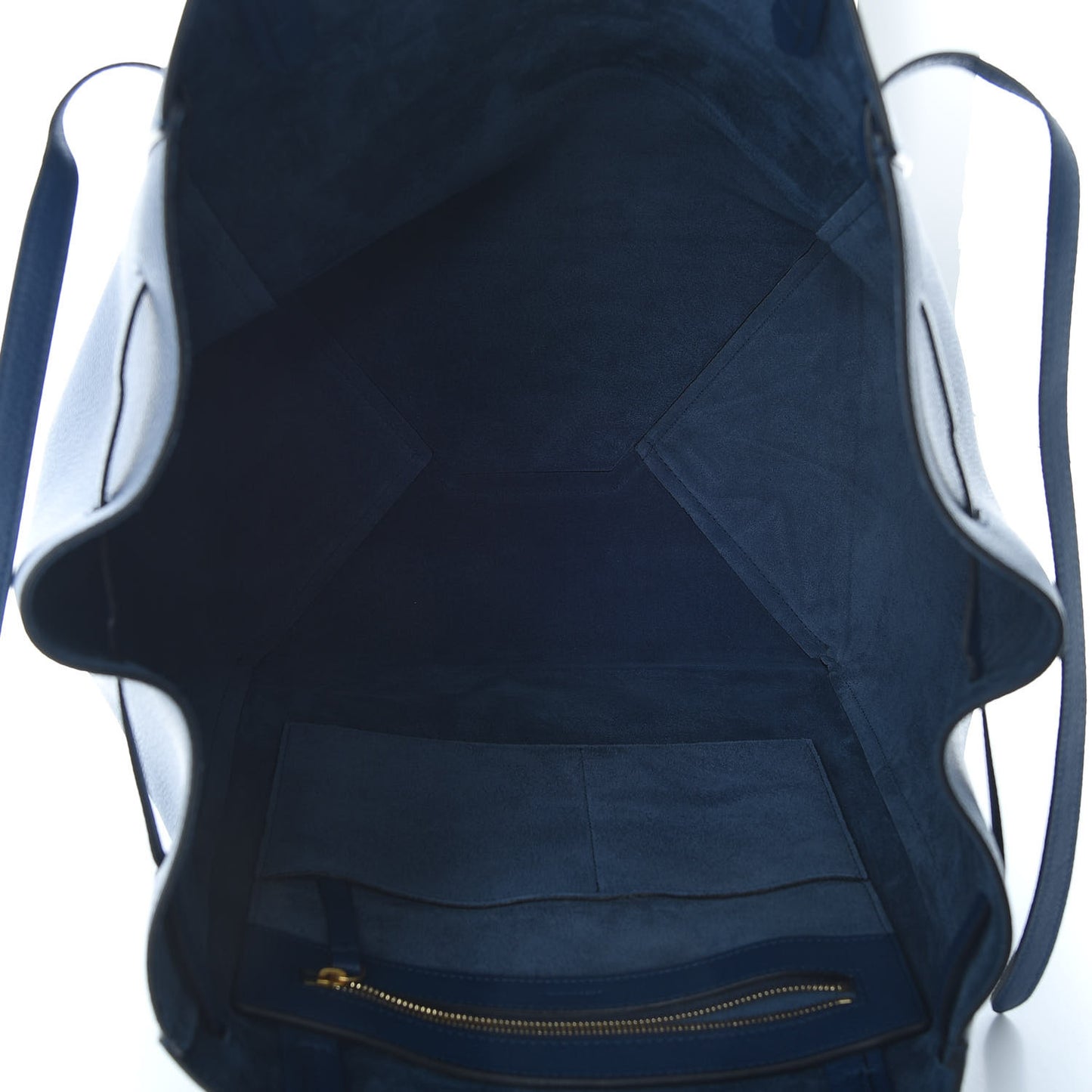 Soft Grained Calfskin Medium Belt Cabas Phantom Deep Blue