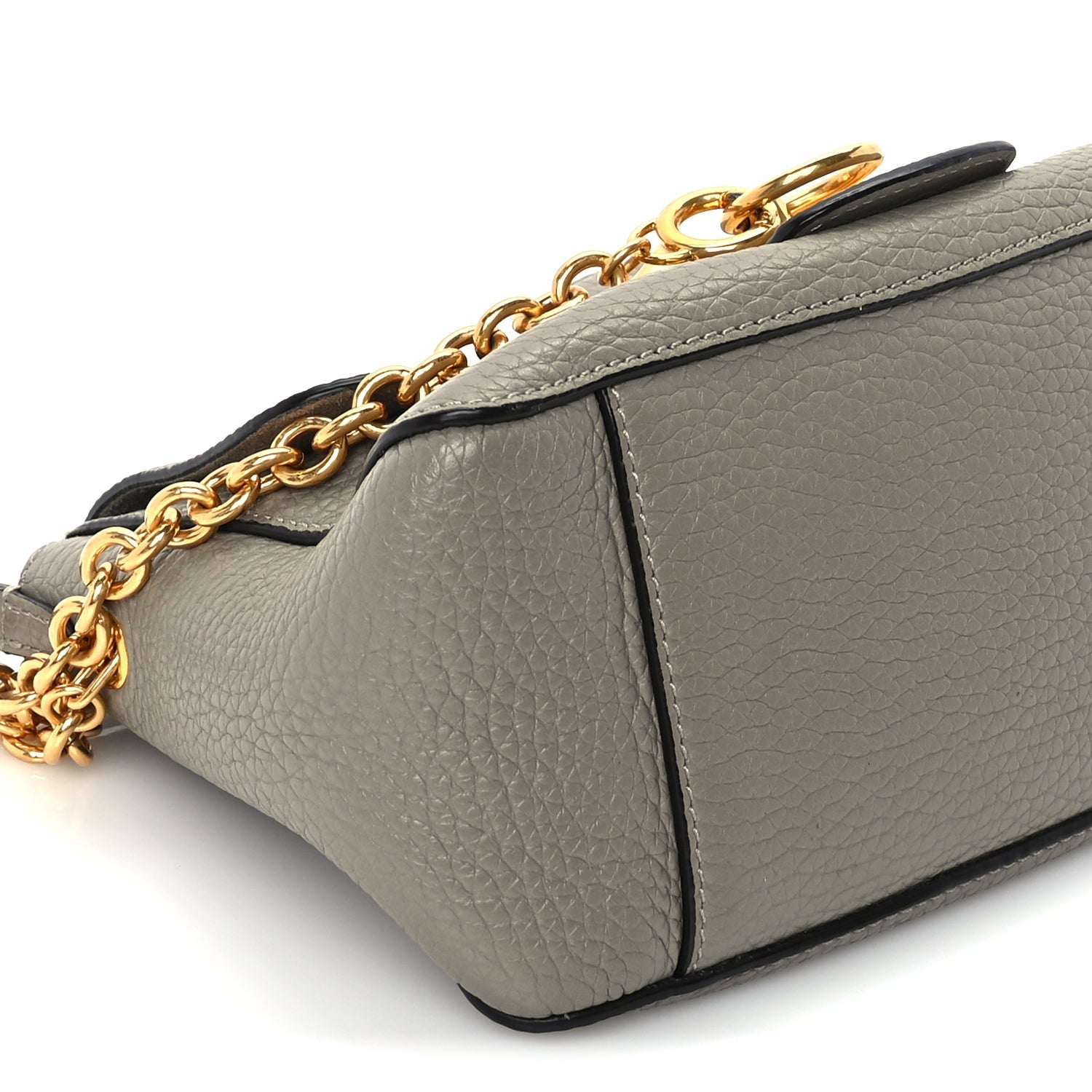 Mulberry Heavy Grain Calfskin Mini Keeley Solid Grey 7 of 8