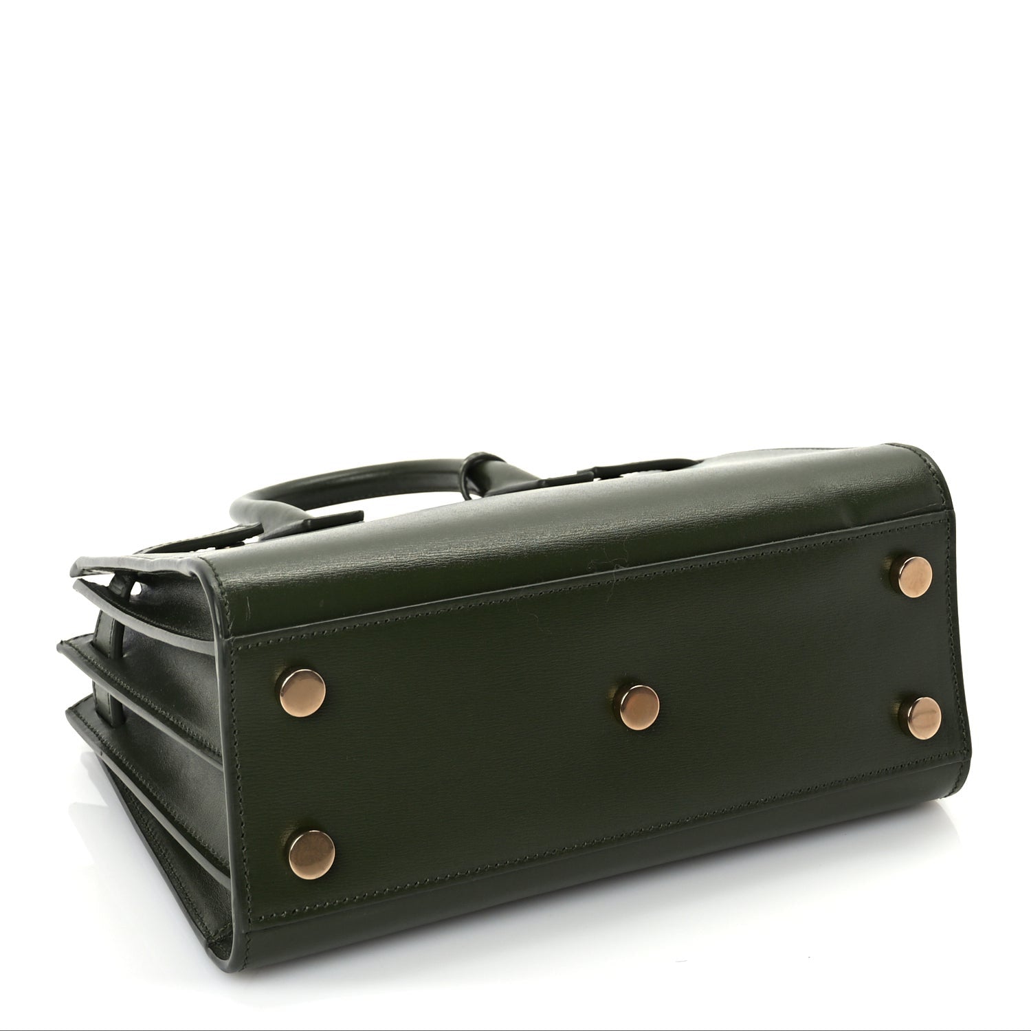 Saint Laurent Calfskin Nano Sac De Jour Green 3 of 9