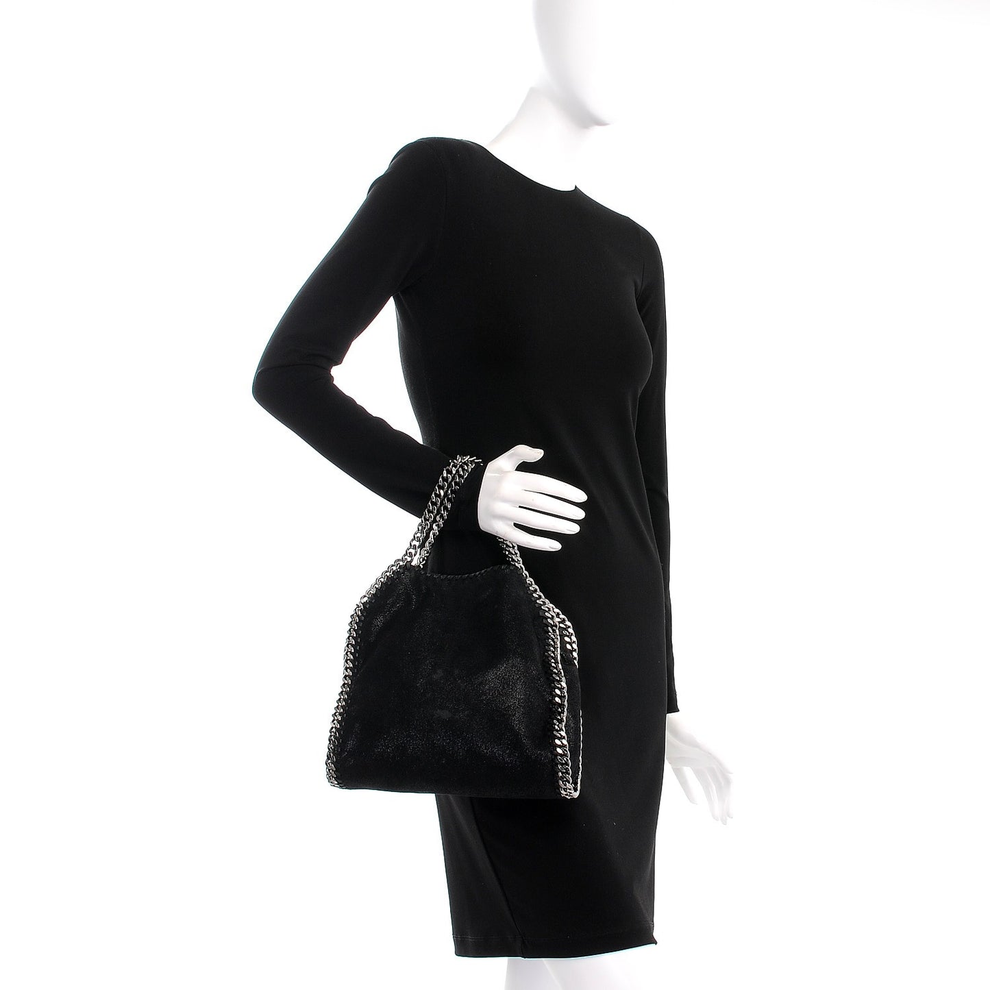 Shaggy Deer Mini Falabella Tote Black