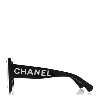 Chanel Acetate Sunglasses 71414A Black 3 of 9
