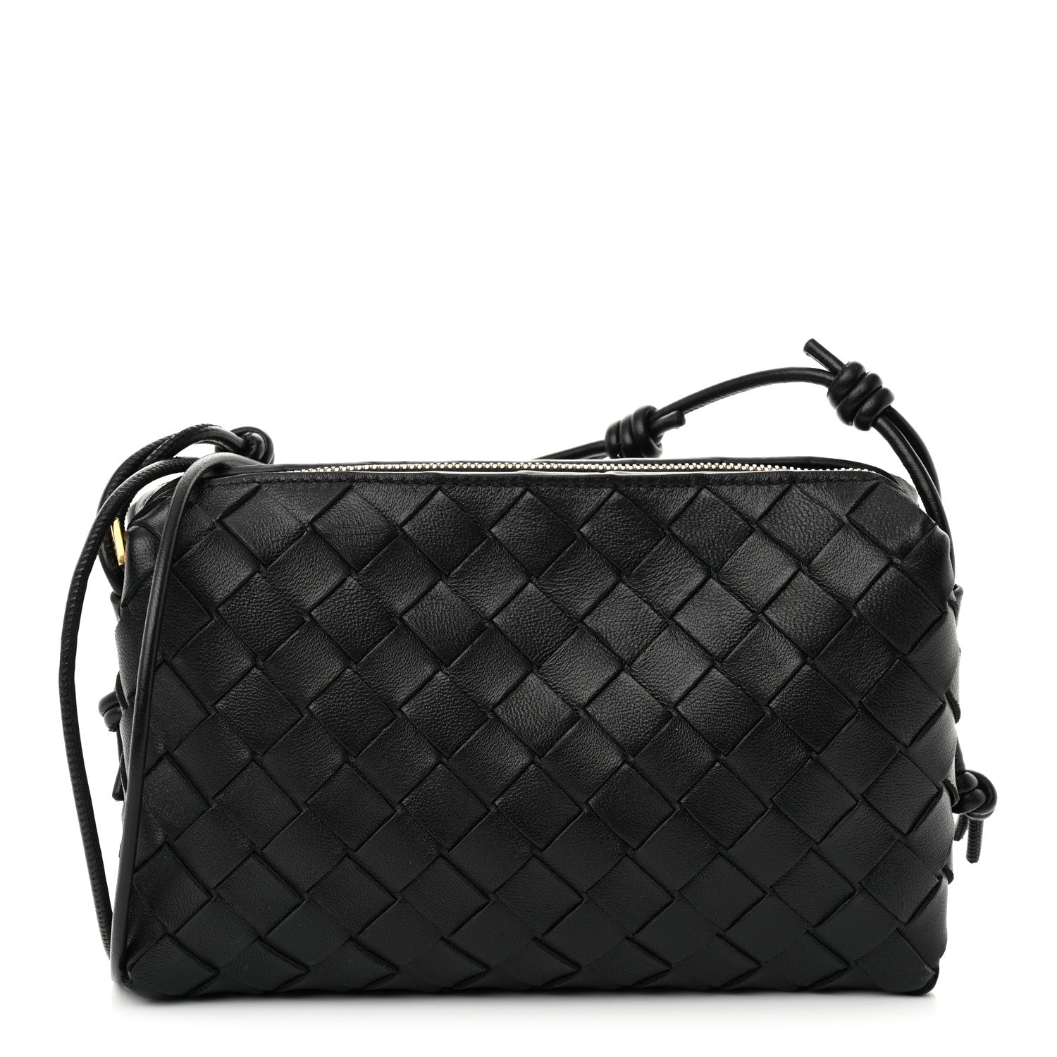 Bottega Veneta Nappa Intrecciato Loop Baguette Bag Black 1 of 9