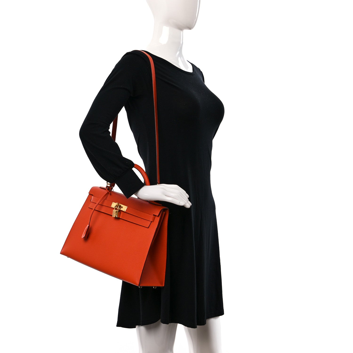 Hermes Epsom Kelly Sellier 32 Feu 2 of 8