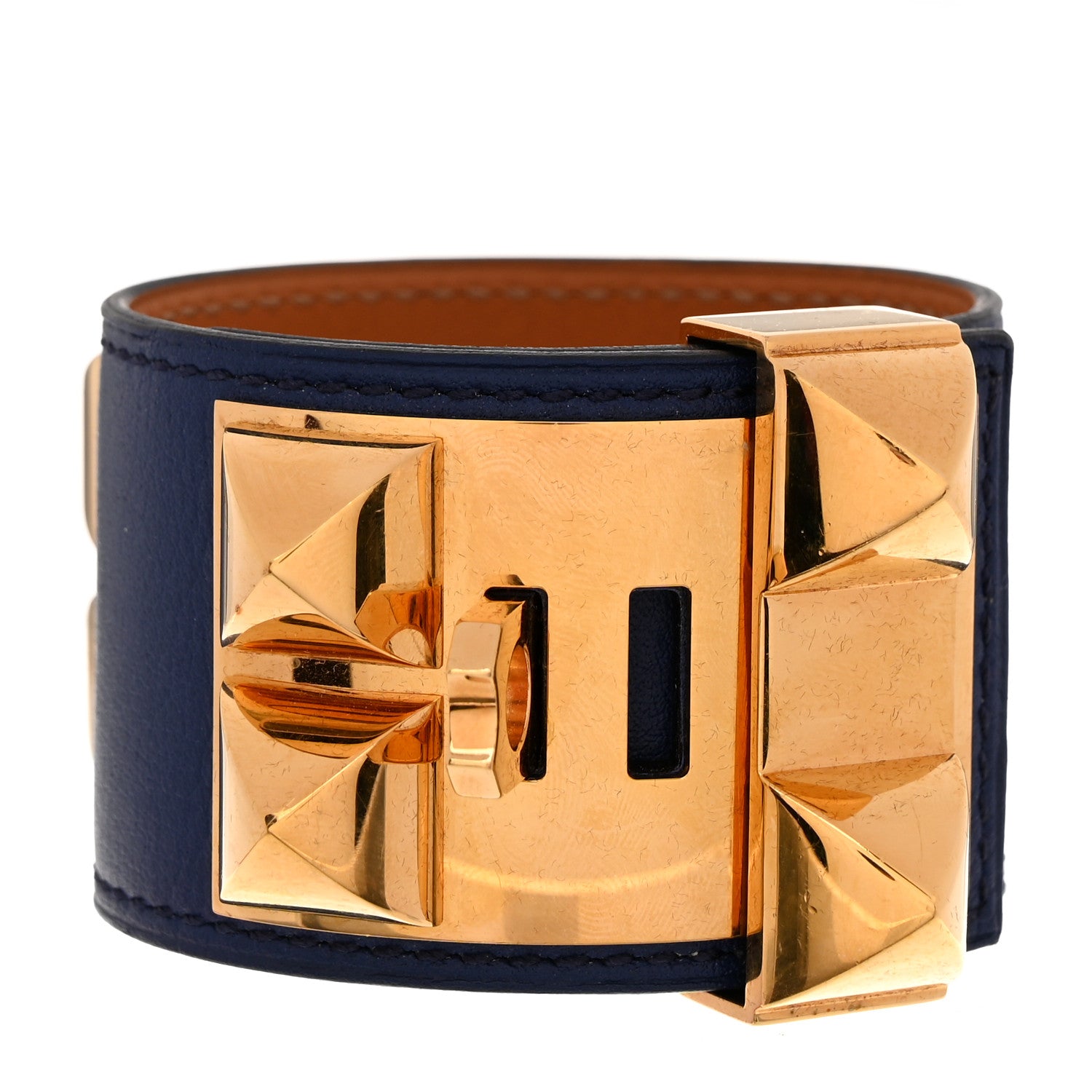 Hermes Swift Collier De Chien CDC Bracelet S Bleu Saphir 3 of 5