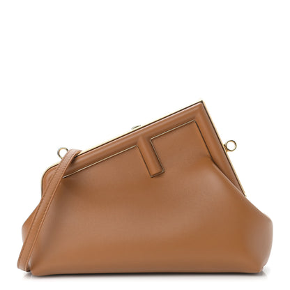 Fendi Shiny Nappa Small Fendi First Caramello 1 of 9