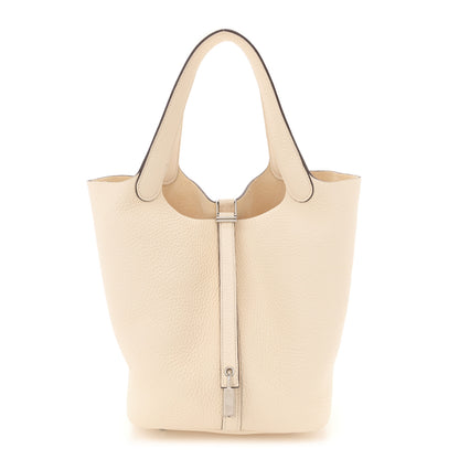 Hermes Taurillon Clemence Picotin Lock 22 MM Nata 1 of 12