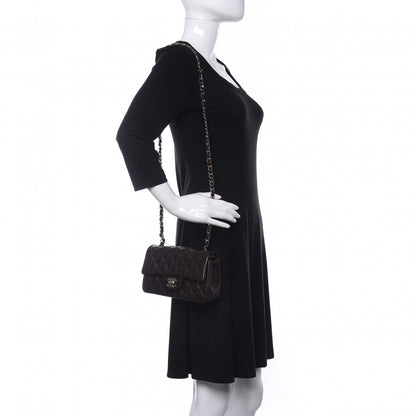 Chanel Lambskin Quilted Mini Rectangular Flap Dark Brown 2 of 10