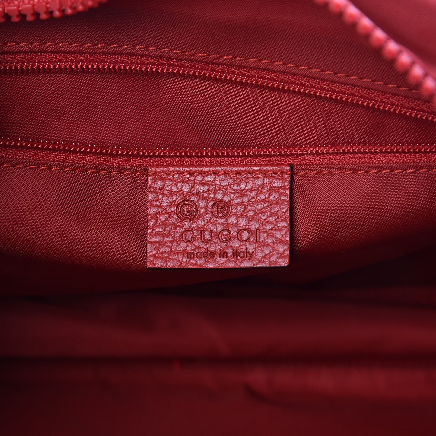 Nylon Monogram Dolmias Pouch Vibrant Red