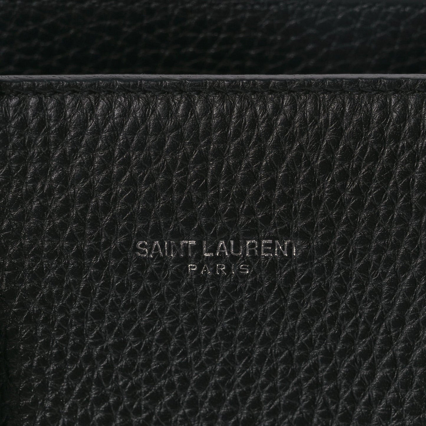 Grained Calfskin Baby Sac De Jour Black