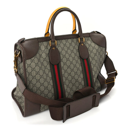 Gucci Soft GG Supreme Monogram Web Neo Vintage Duffle Bag Beige New Acero Crop 2 of 9