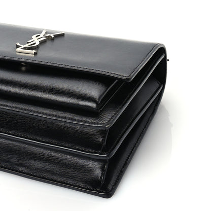 Saint Laurent Calfskin Medium Monogram Sunset Black 8 of 8