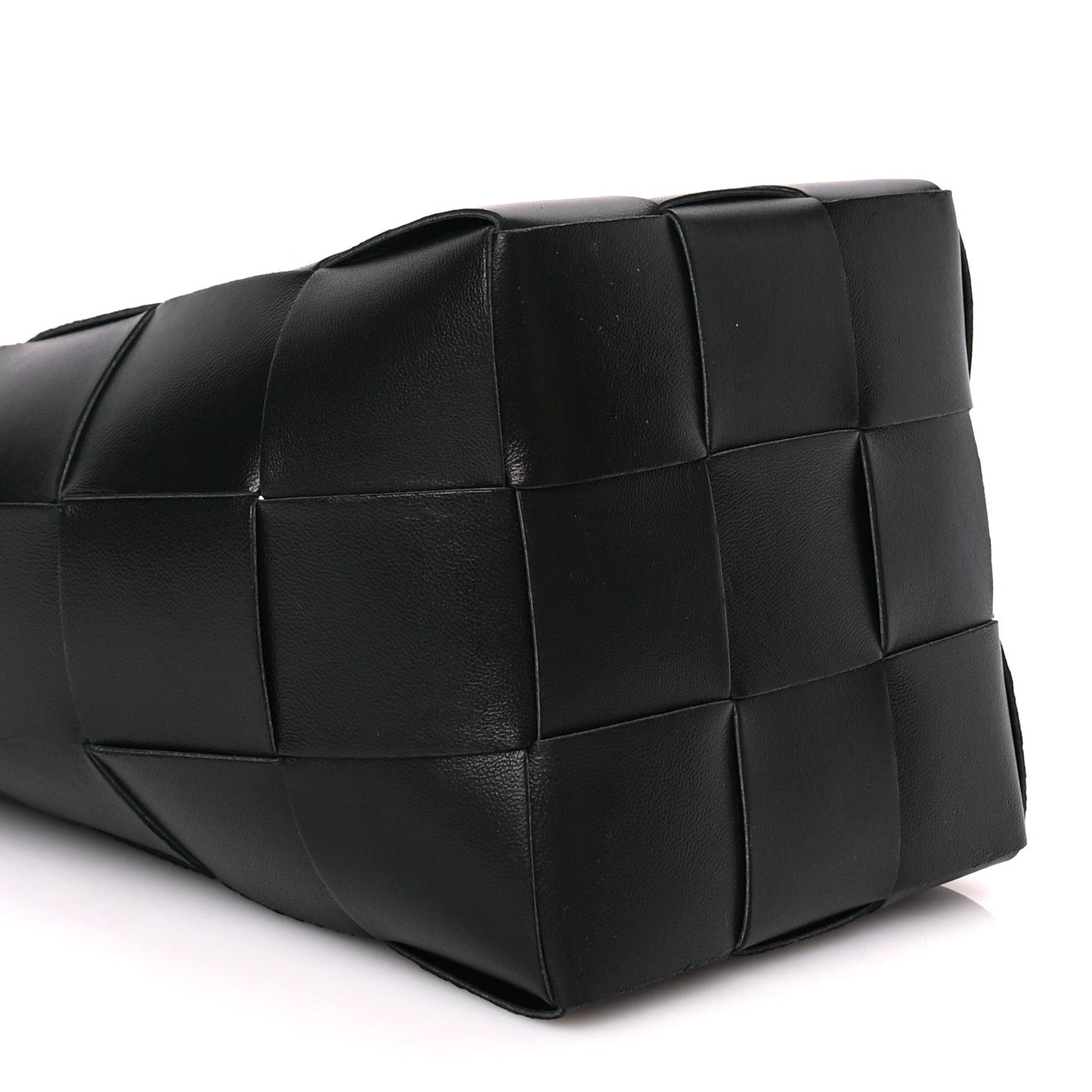 Nappa Maxi Intrecciato Cassette Bucket Bag Black