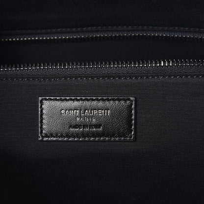 Saint Laurent Calfskin Classic Duffle 24 Black 6 of 9