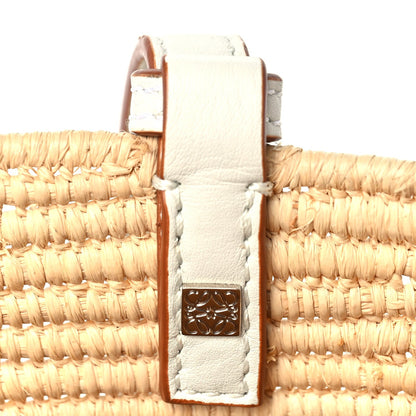 Loewe Raffia Square Small Basket Tote Bag Natural White 5 of 8