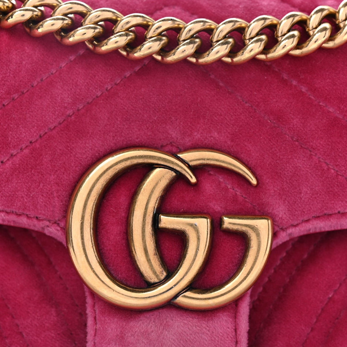 Velvet Matelasse Mini GG Marmont Shoulder Bag Light Raspberry Rose