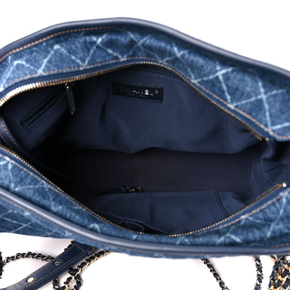 Chanel Denim Calfskin Large Gabrielle Hobo Blue 5 of 10