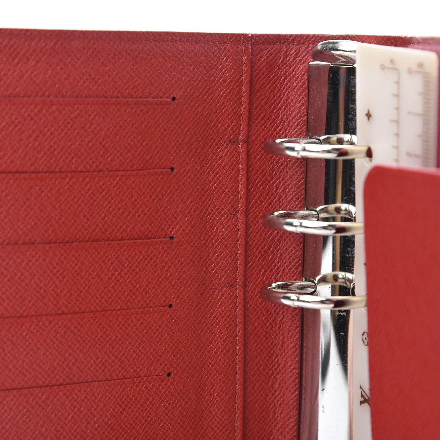 Louis Vuitton Epi Medium Ring Agenda Cover Rouge 9 of 10