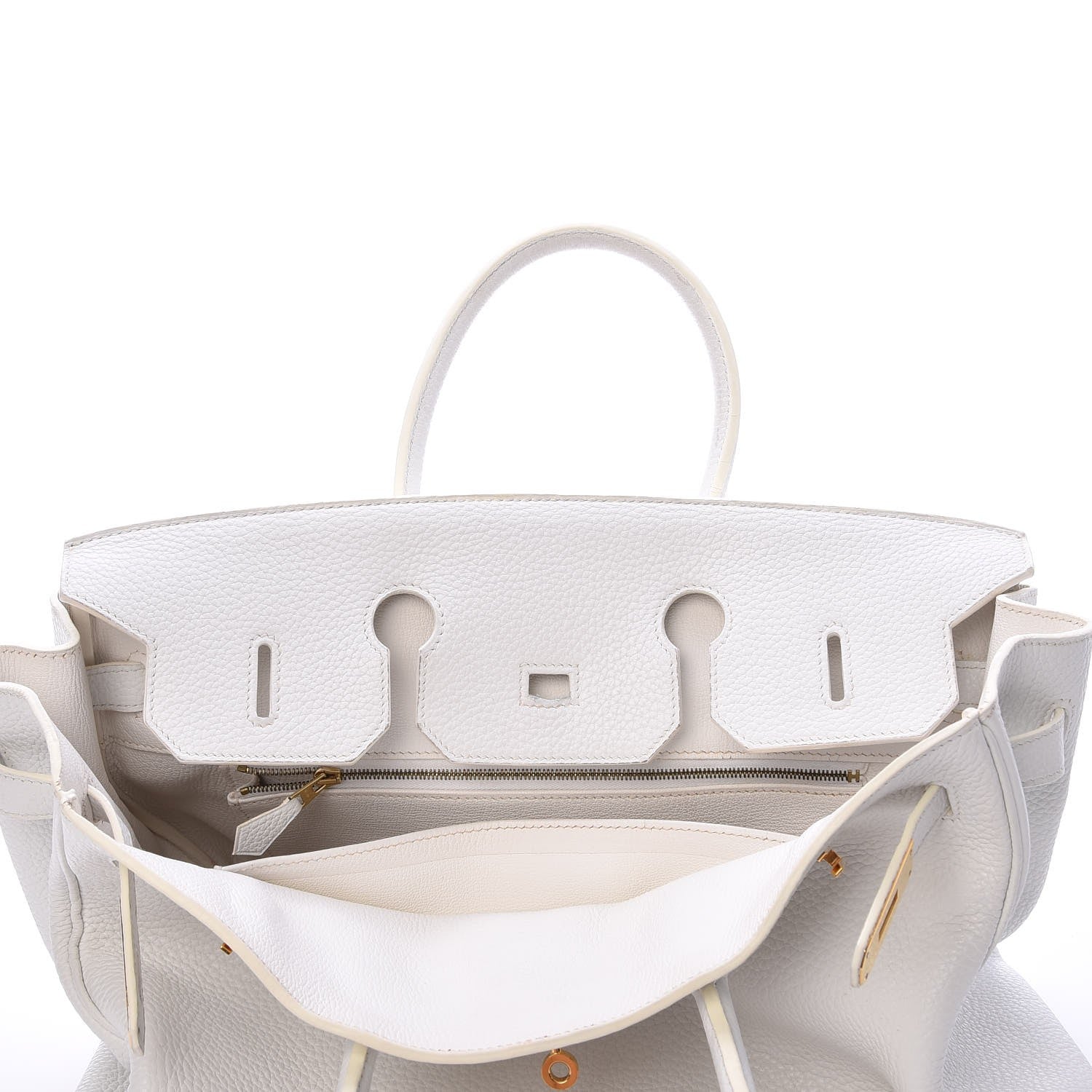 Hermes Taurillon Clemence Birkin 35 White 22 of 45