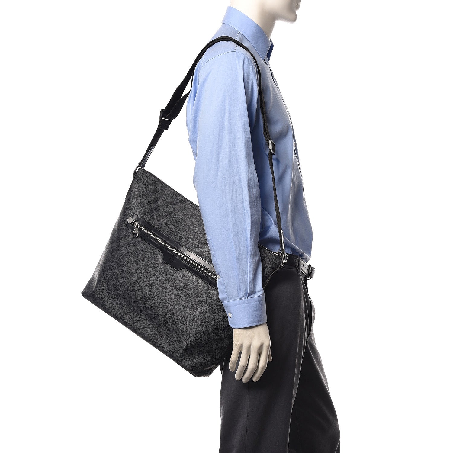 Louis Vuitton Damier Graphite Mick GM 2 of 8