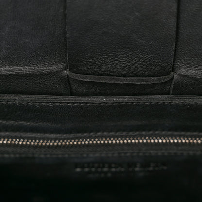 Bottega Veneta Lambskin Maxi Intrecciato Cassette Crossbody Bag Black 13 of 19