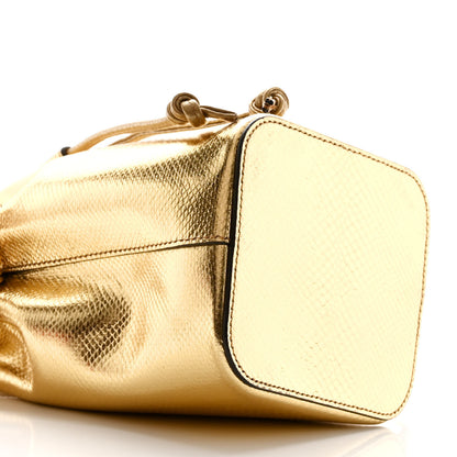 Fendi Karung Crystal F is Fendi Mini Mon Tresor Bucket Bag Gold 9 of 11