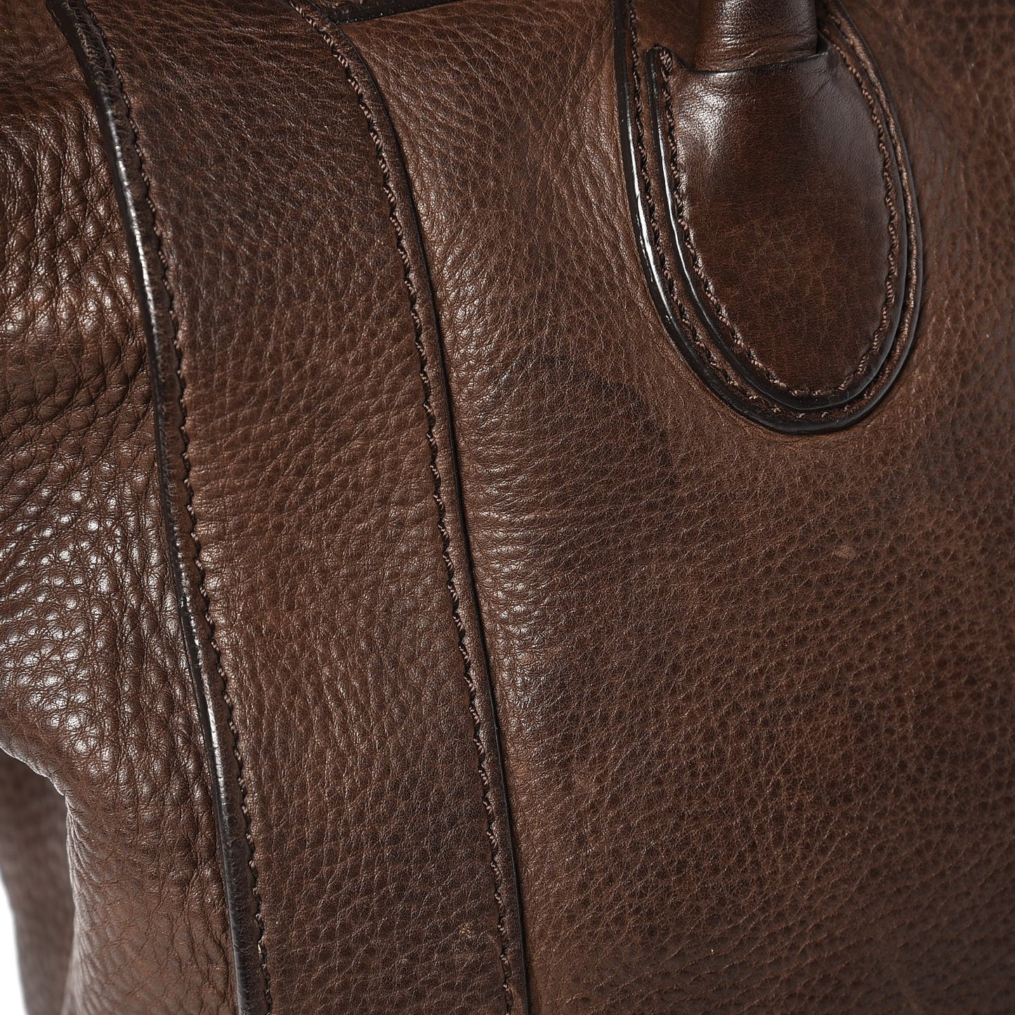 Pebbled Calfskin Mini Luggage Brown