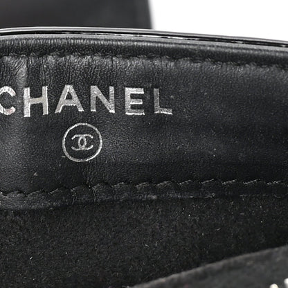 Chanel Patent Mini Boy Phone Holder Clutch Black 5 of 9