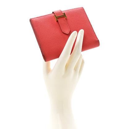 Hermes Epsom Bearn Compact Wallet Rose Jaipur 2 of 13