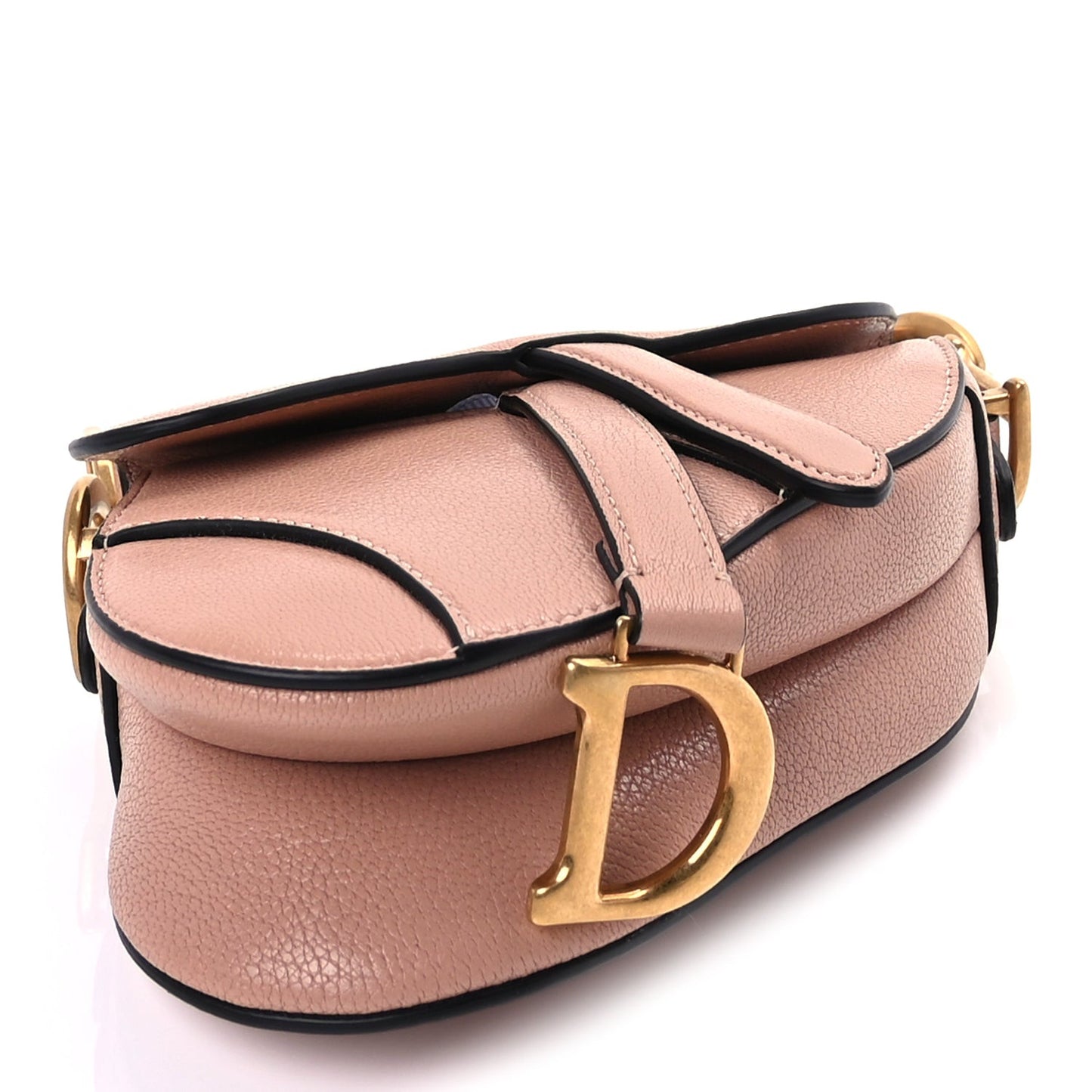 Goatskin Micro Saddle Bag Rose Des Vents