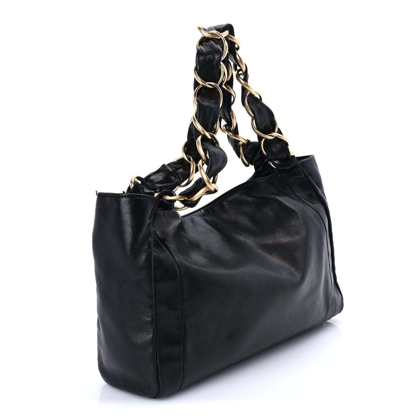 Lambskin Small Olsen Shoulder Bag Black